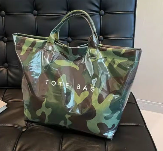 resistant paper single-shoulder bag for commuting, large-capacity, r-resistant kraft paper handbag