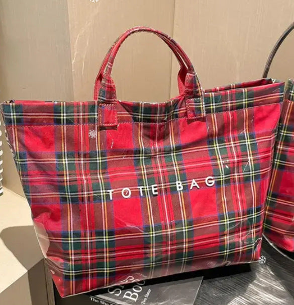 resistant paper single-shoulder bag for commuting, large-capacity, r-resistant kraft paper handbag